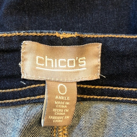 Chico’s Women’s Distressed Stretch Jeans Ankle Size 0 - Picture 9 of 12